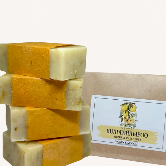 Festes Hundeshampoo Bio Zitrus-Calendula